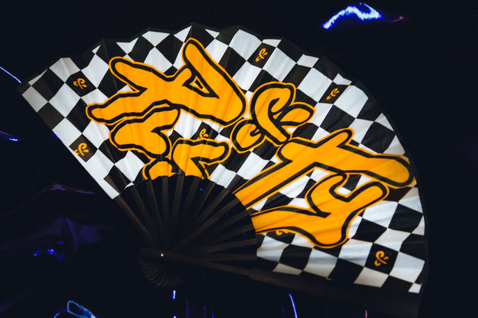 PLS&TY Checkered Logo Fan