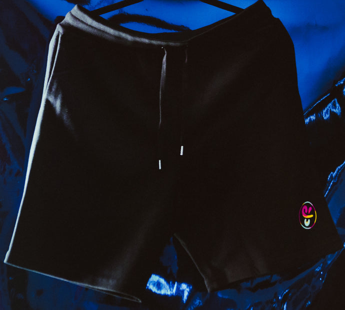PLS&TY Logo Shorts - Black